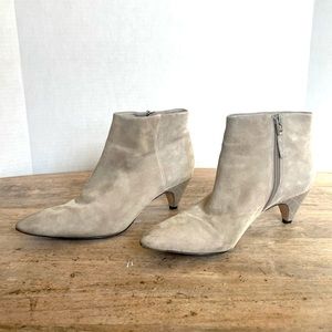 Sam Edelman Lucy Snake Print Suede Boots Size 9 39 Grey Gray